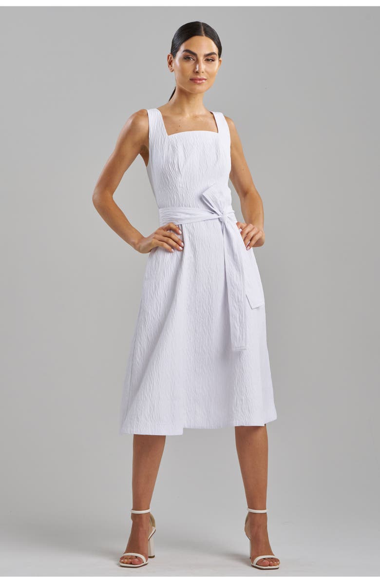 Natori TEXTURED JQD Square Tank Dress, Main, color, White