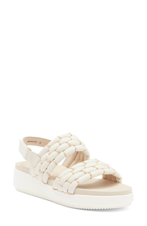 Paul Green Amara Platform Sandal In Crema Nappa Salvador Combo