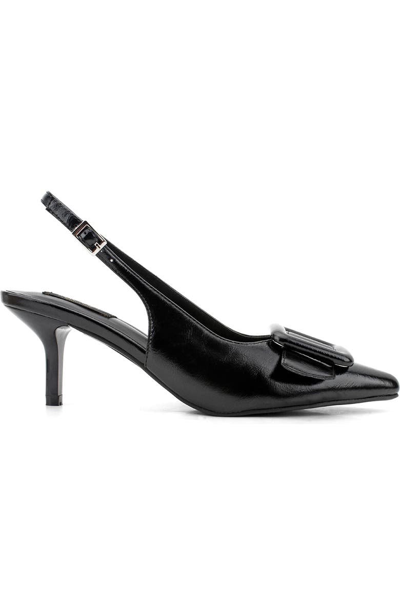 RACHEL Rachel Roy Greta Pointed Toe Slingback Pump, Main, color, Black