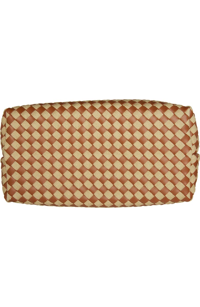 Bottega Veneta Large Andiamo Intrecciato Rope & Leather Handbag, Alternate, color, Cognac