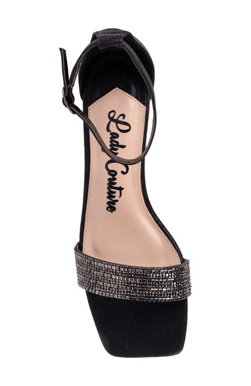 Lady Couture Doris Ankle Strap Sandal In Black