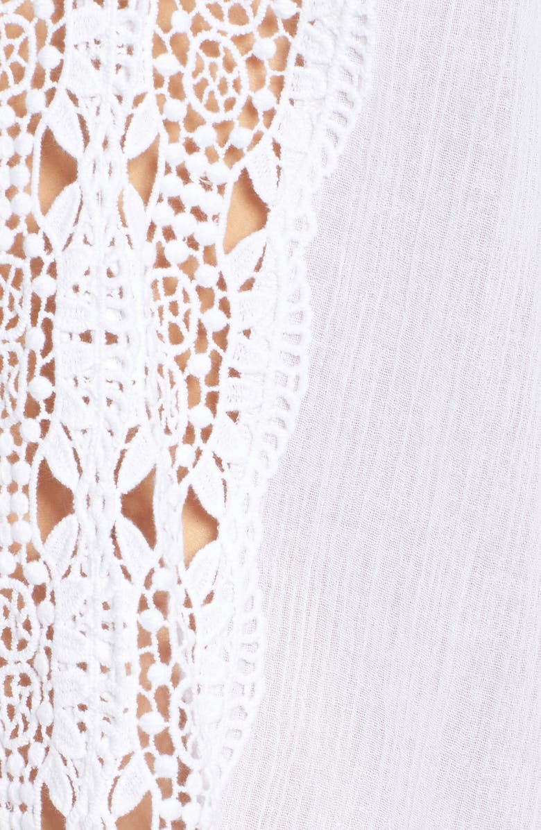 La Blanca Island Fare Cover-Up Tunic, Alternate, color, White