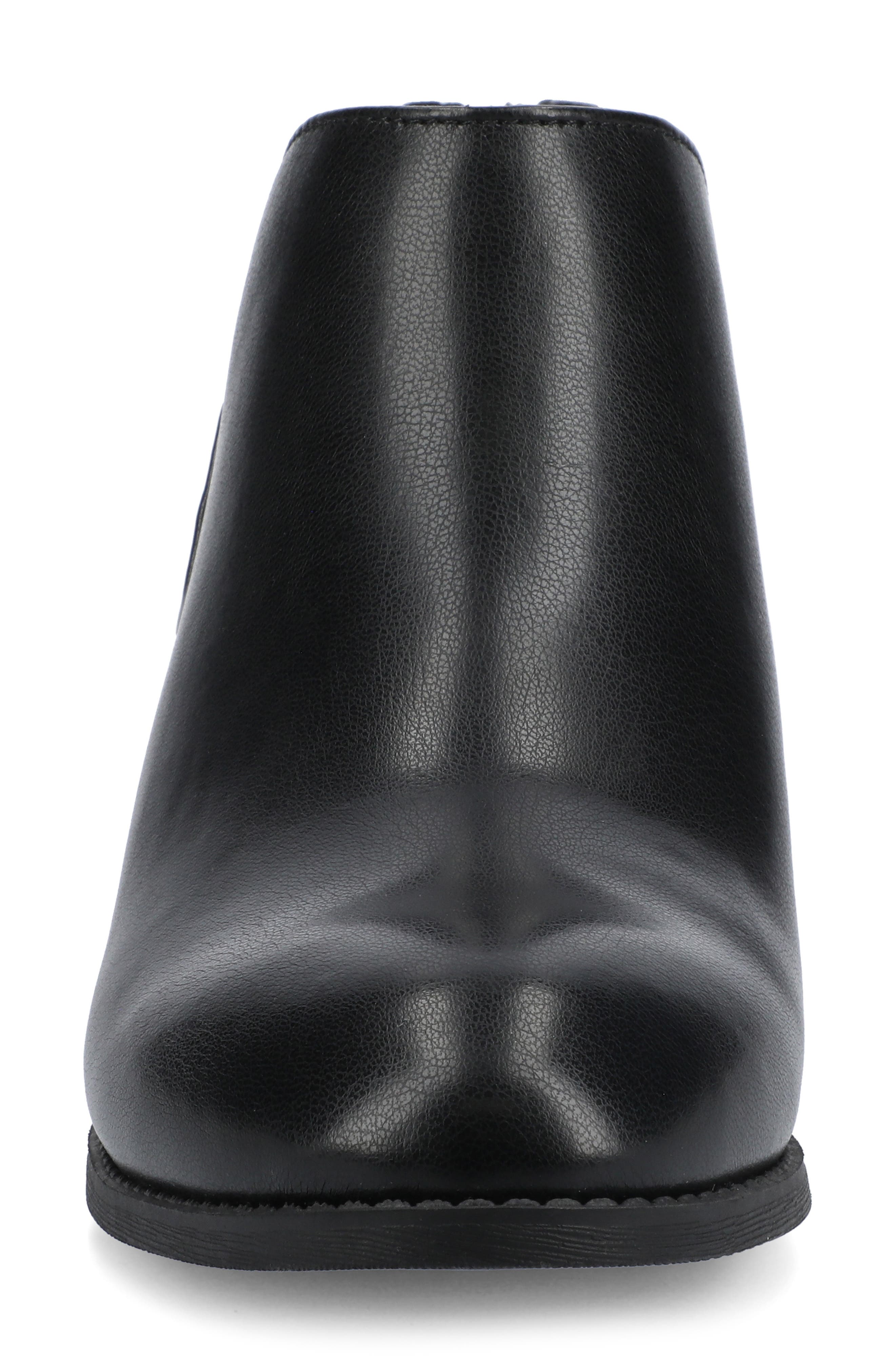 JOURNEE Livvy Ankle Bootie, Alternate, color, BLACK PU
