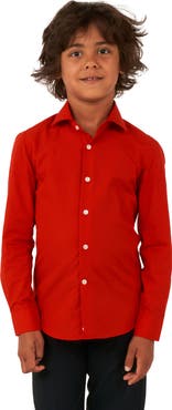 OppoSuits Kids' Red Devil Button-Up Shirt