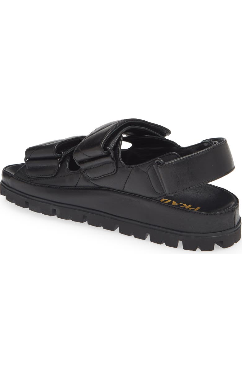 Prada Double Strap Sandal, Alternate, color,