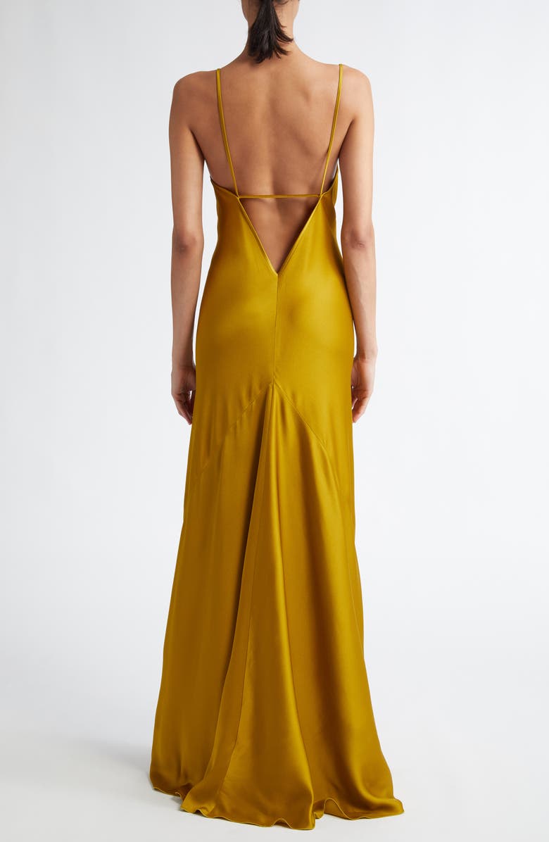 Victoria Beckham Satin Camisole Gown, Alternate, color, 