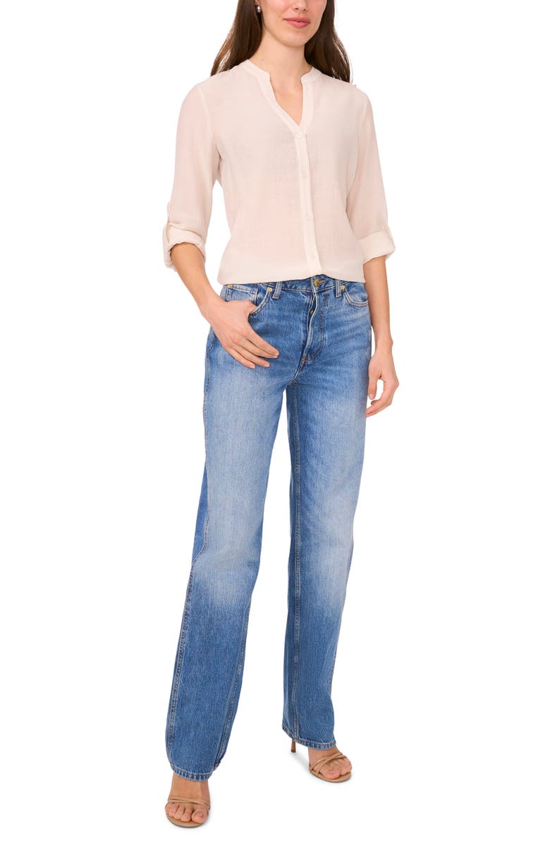 Halogen<sup>®</sup> Textured Utility Shirt, Alternate, color, Birch