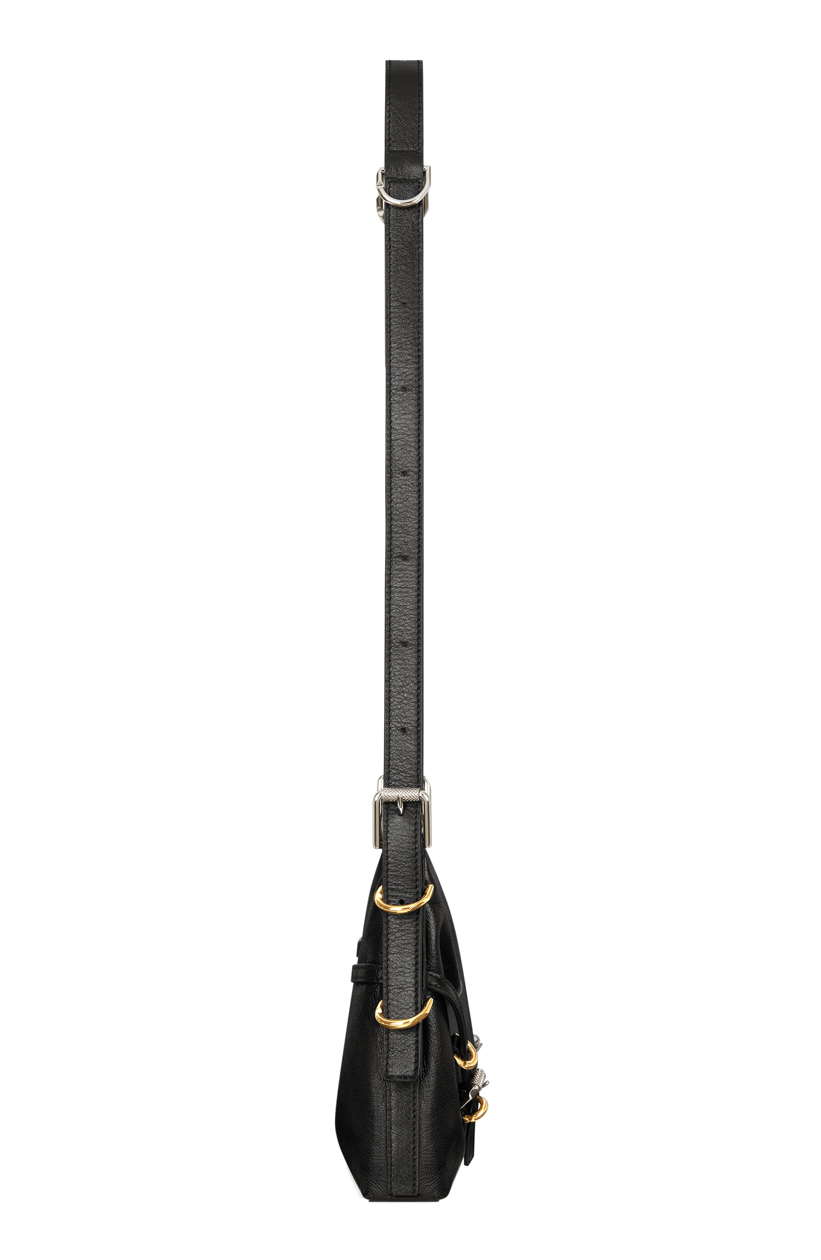 Givenchy Mini Voyou Leather Hobo, Alternate, color, 