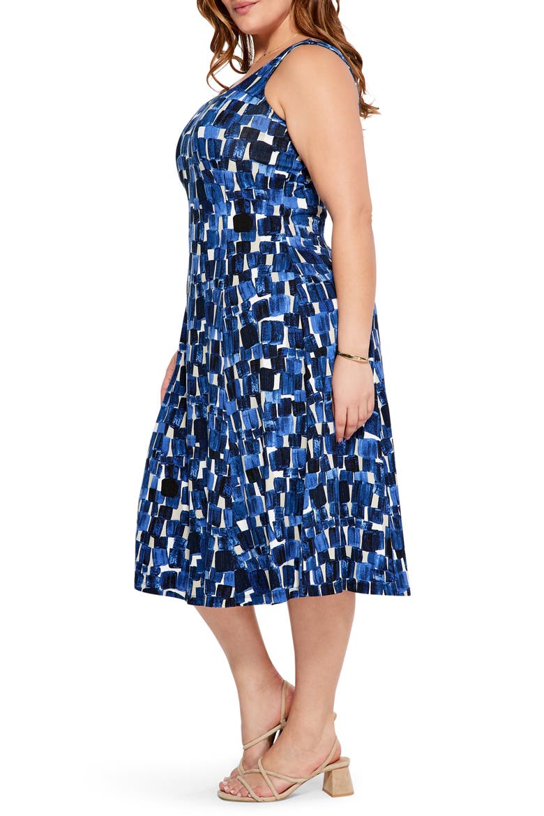 Artist Blocks Sleeveless Dress, Alternate, color, BLUE MULTI
