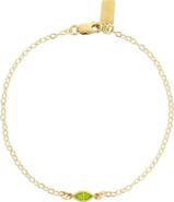 Set & Stones Marquise Birthstone Bracelet