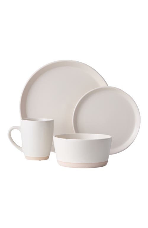 Stone Lain Jules Stoneware 16-piece Dinnerware Set In White