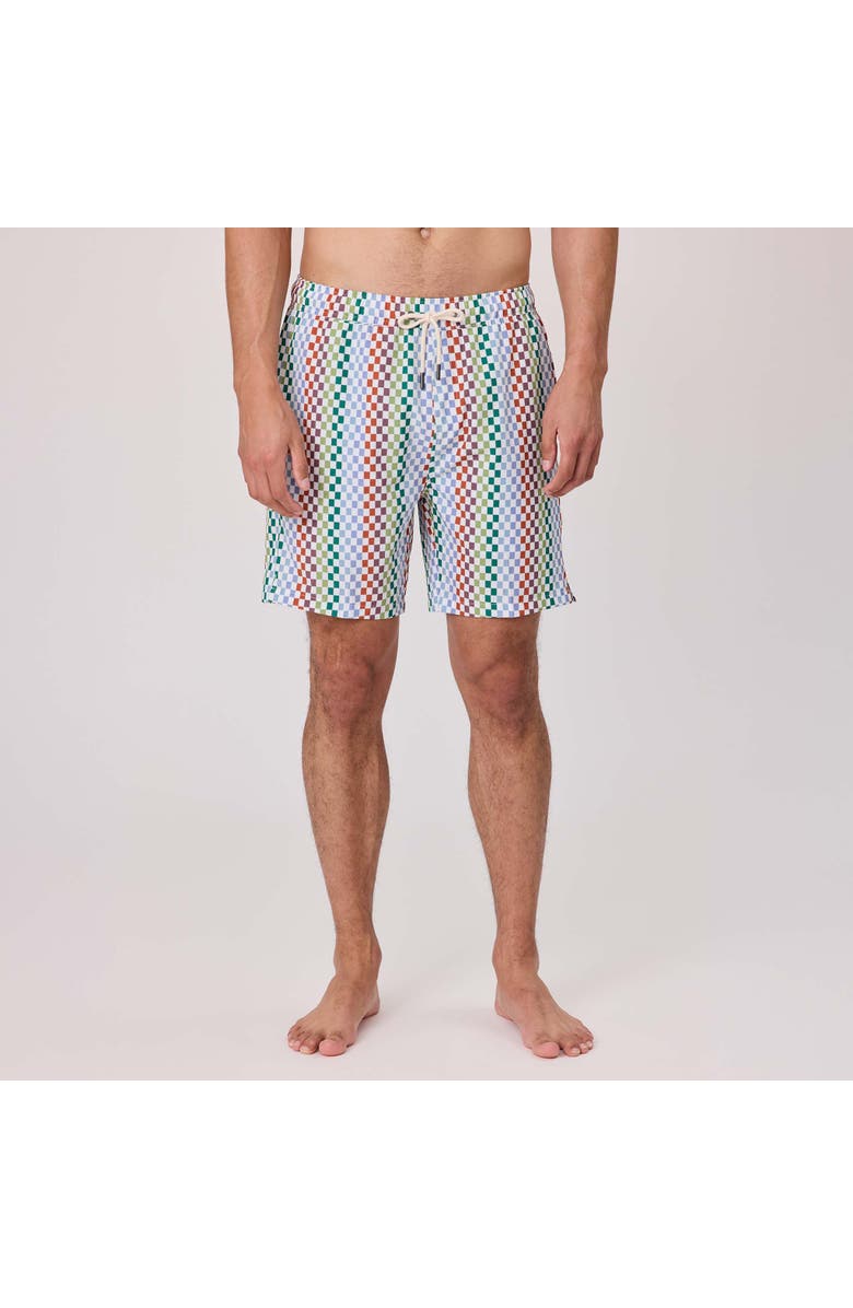 Snapper Rock 4 Way Stretch Swim Short, Alternate, color, Block Party