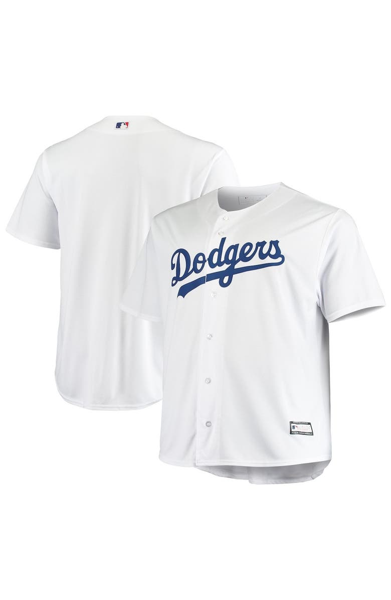 PROFILE Men's White Los Angeles Dodgers Big & Tall Replica Team Jersey, Main, color, 