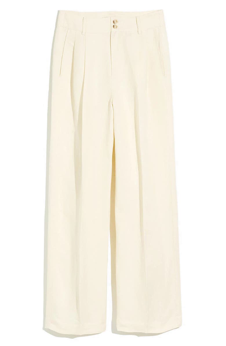 Madewell Pleated Wide Leg Pants, Alternate, color, 