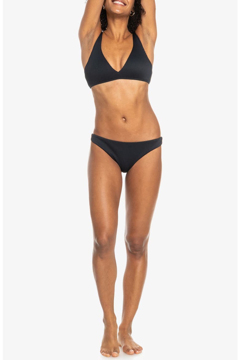 Love The Oceana Ribbed Bikini Top, Alternate, color, ANTHRACITE