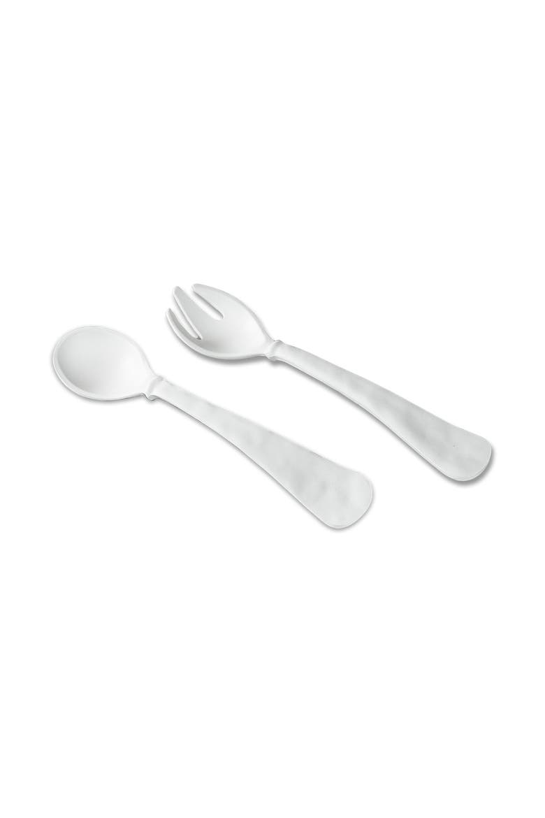 Vida Nube Large Salad Servers, Main, color, White