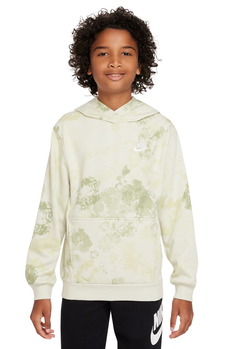 Nike Kids' Club Fleece French Terry Hoodie, Main, color, 