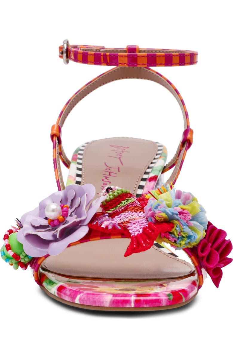 Betsey Johnson Merrily Ankle Strap Sandal, Alternate, color, Bright Multi