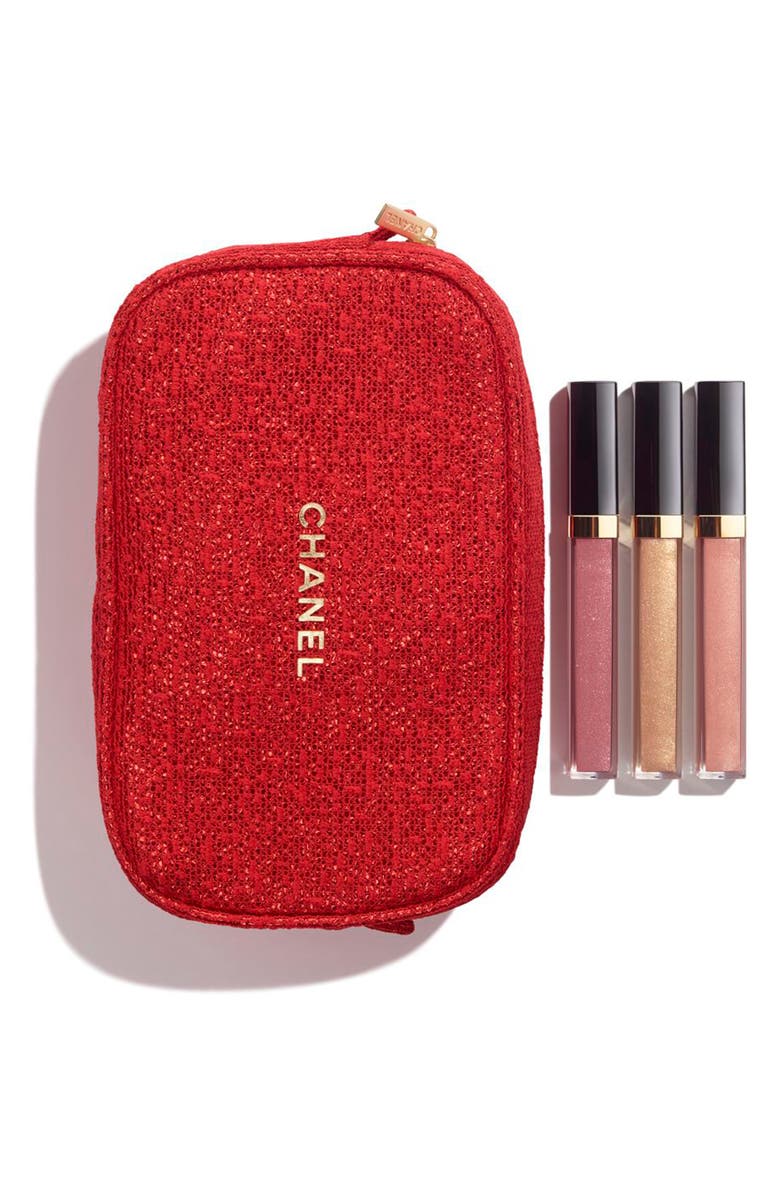 CHANEL SHEER SENSATION Lip Gloss Set, Main, color, 