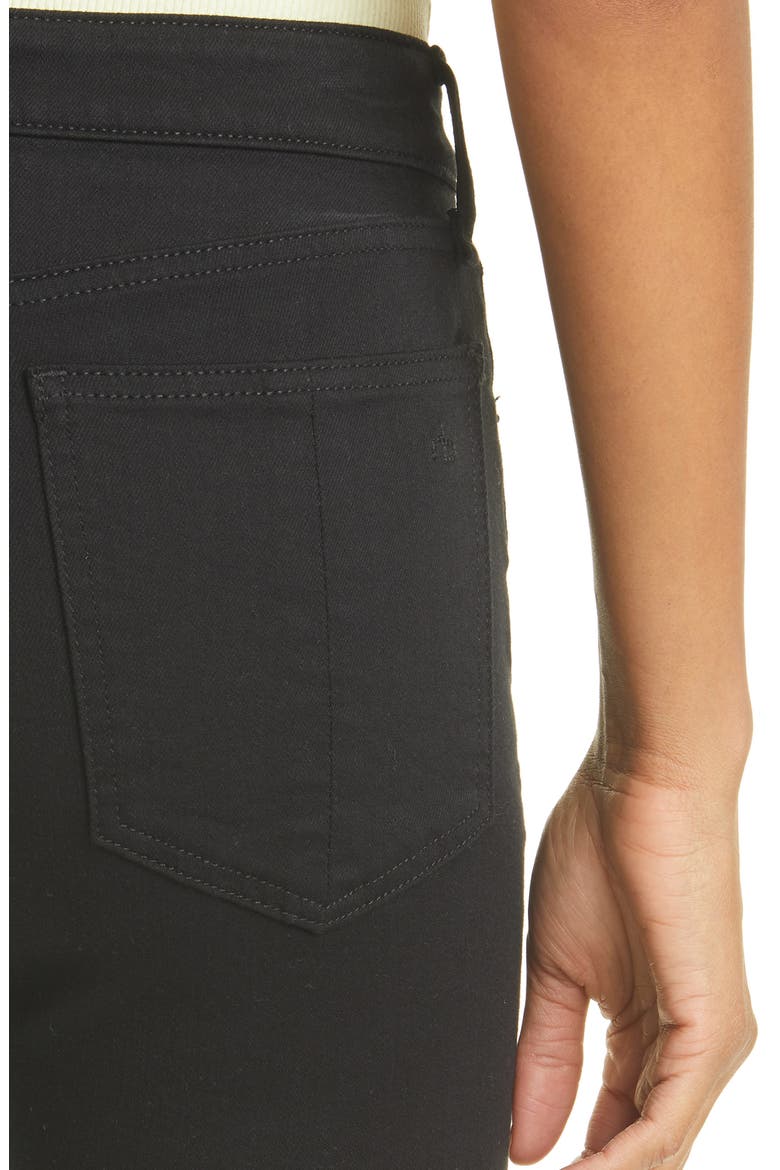 Cate Mid Rise Skinny Jeans, Alternate, color, BLACK