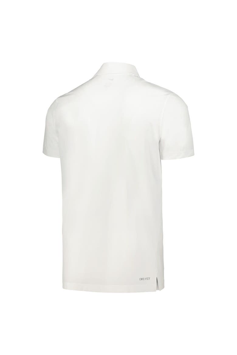 Men's Nike White Illinois Fighting Illini Sideline Polo, Alternate, color, White