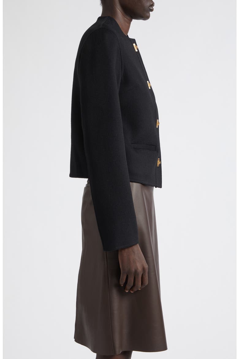 Wool & Cashmere Jacket, Alternate, color, NERO