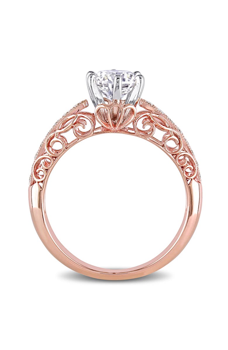 Julianna B. Diamond Filigree Engagement Ring 14k, Alternate, color, 14K Rose Gold