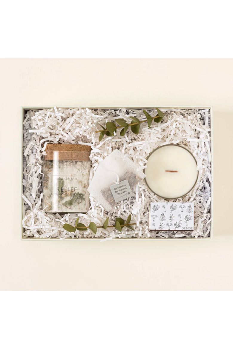 Soothing Eucalyptus Meditation Bath Set by Sense Self Care, Alternate, color, Multi