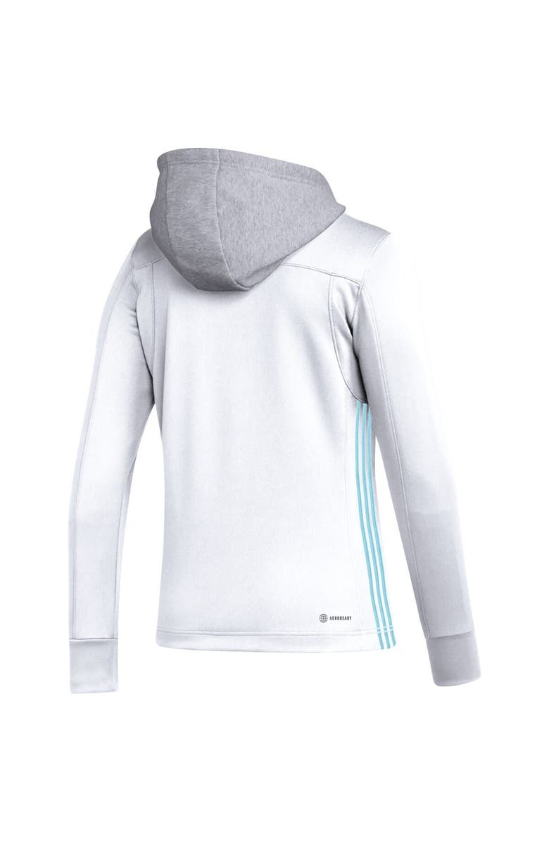 adidas Women's adidas White Seattle Kraken Refresh Skate Lace AEROREADY Pullover Hoodie, Alternate, color, 