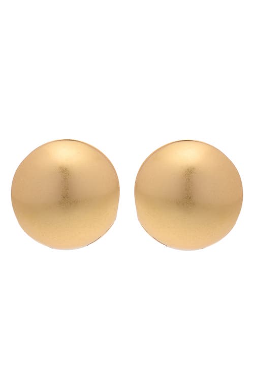 Reiss Pollie Polished Ball Huggie Hoop Earrings In Gold Tone
