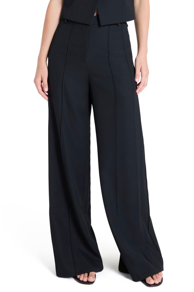 Bond Street Virgin Wool Pants, Main, color, BLACK