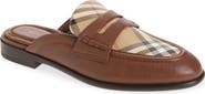 Burberry Opal Check Loafer Mule