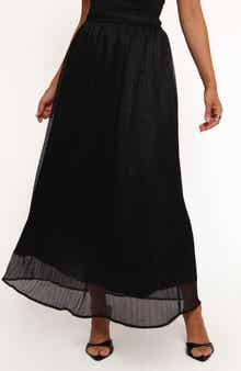 Petal & Pup Tricia Metallic Maxi Skirt