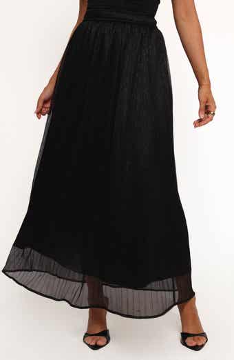 Petal & Pup Tricia Metallic Maxi Skirt