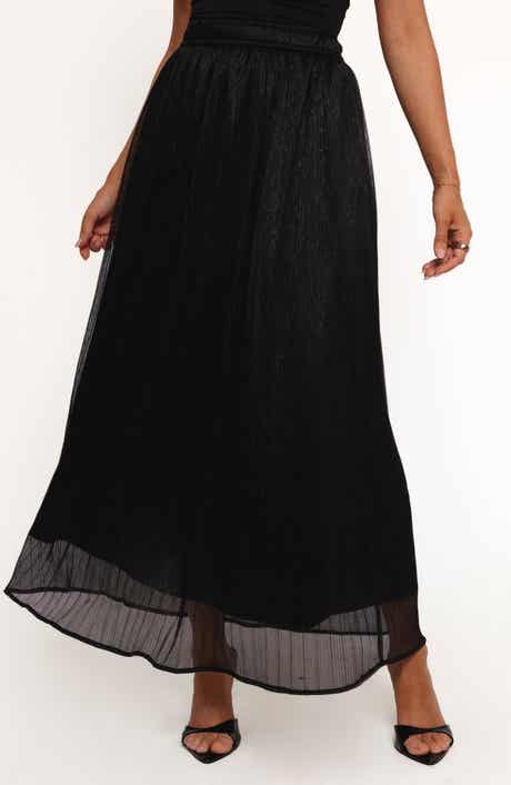 Petal & Pup Tricia Metallic Maxi Skirt