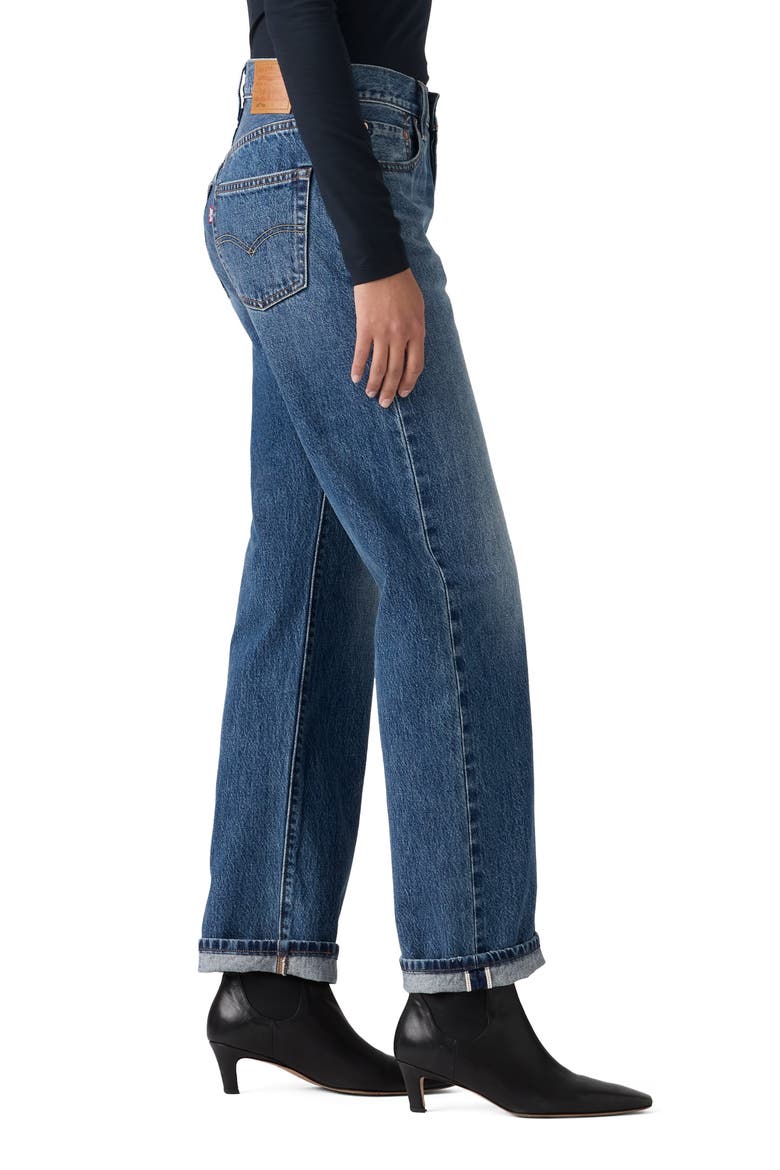 501® '90s Straight Leg Jeans, Alternate, color, WORK YOURSELF SELVEDGE