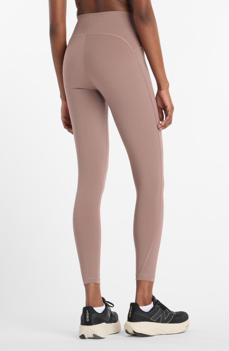 New Balance RC Performance High Waist Leggings, Alternate, color, Brown