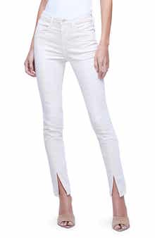 L'AGENCE Jyothi High Waist Split Ankle Skinny Jeans