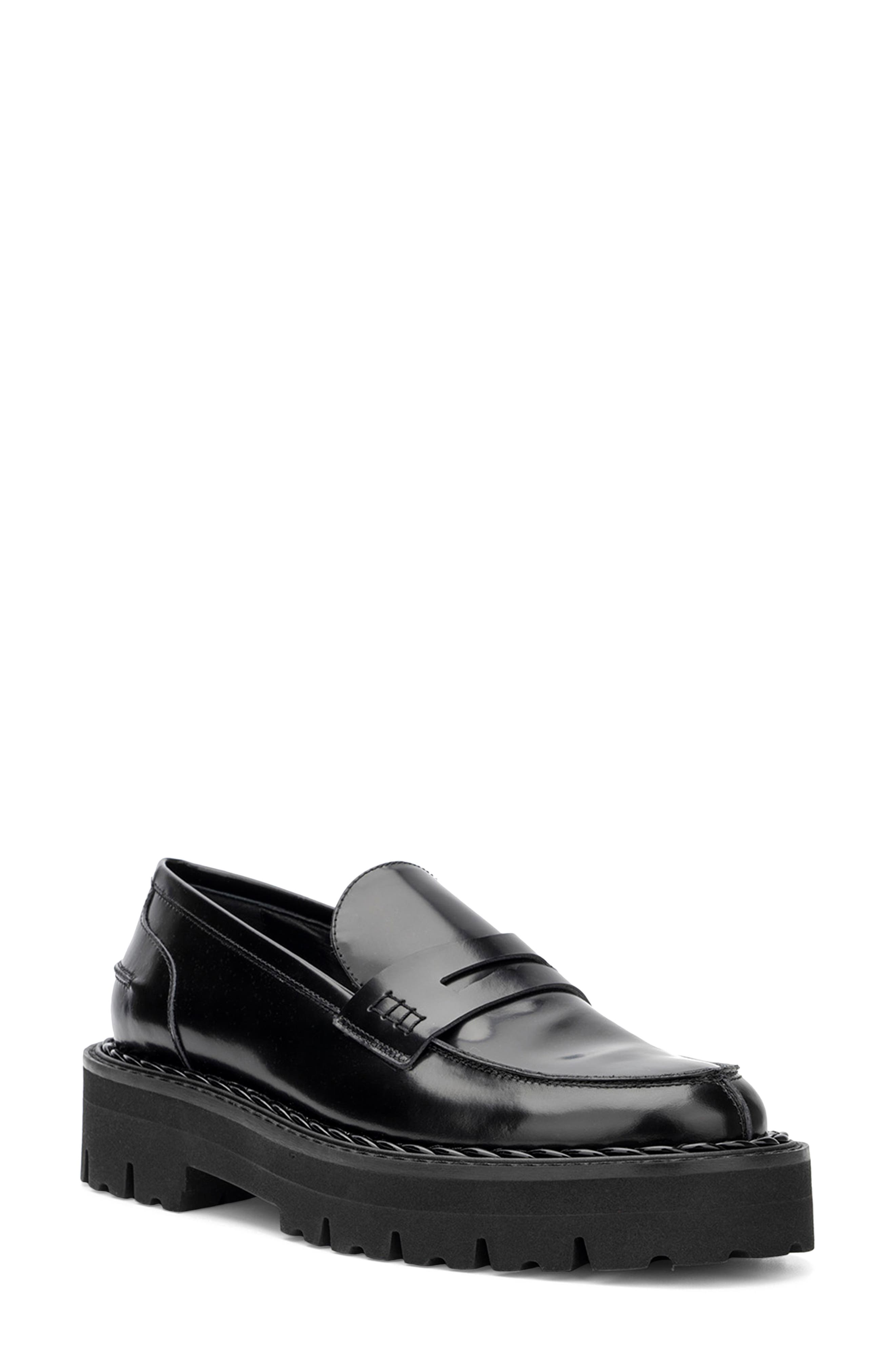 Aquatalia Stile Platform Penny Loafer, Main, color, 