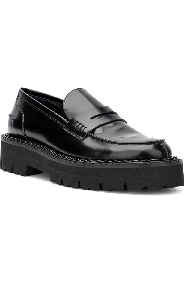 Aquatalia Stile Platform Penny Loafer, Main, color,