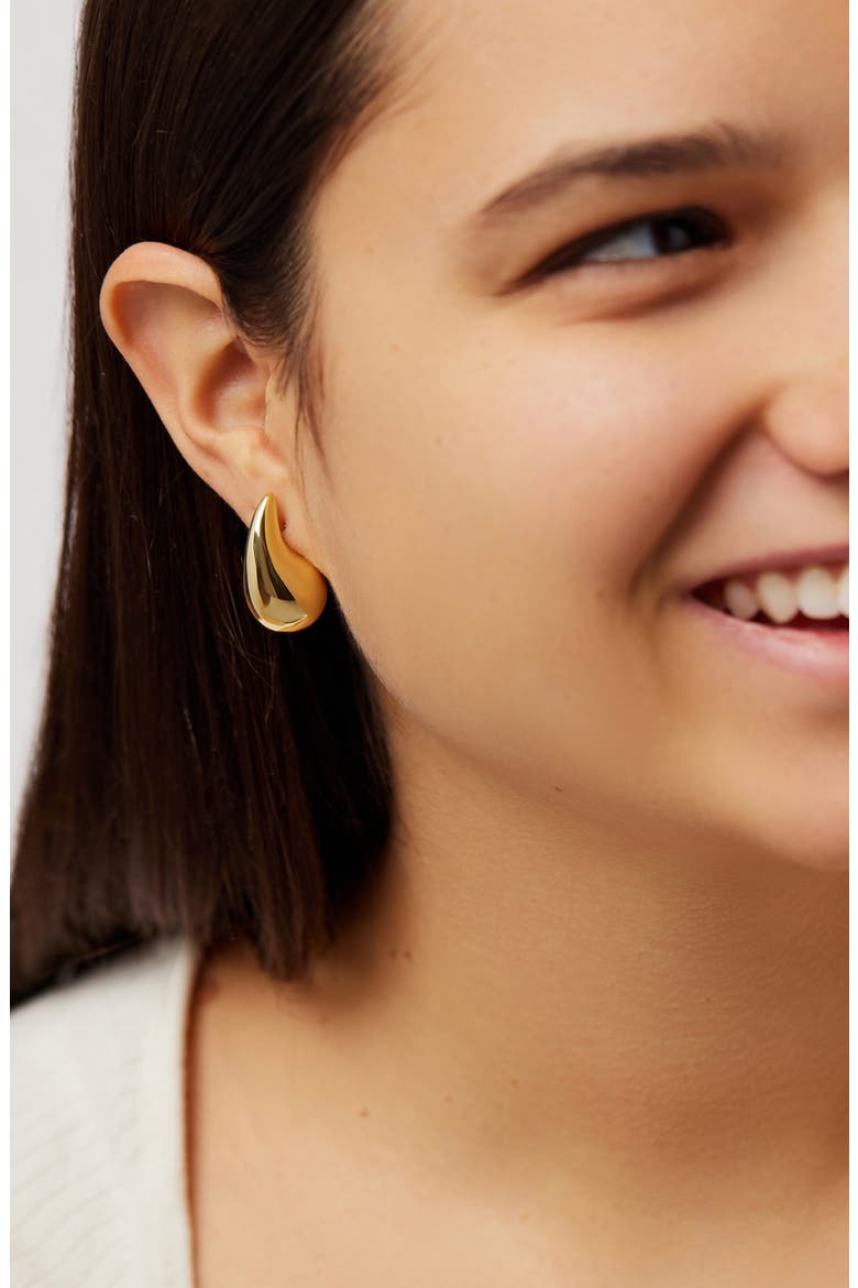 Gold Statement Earrings - Kiara, Alternate, color, Gold