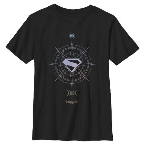 Boy's Supergirl Geometric Logo  Graphic T-Shirt