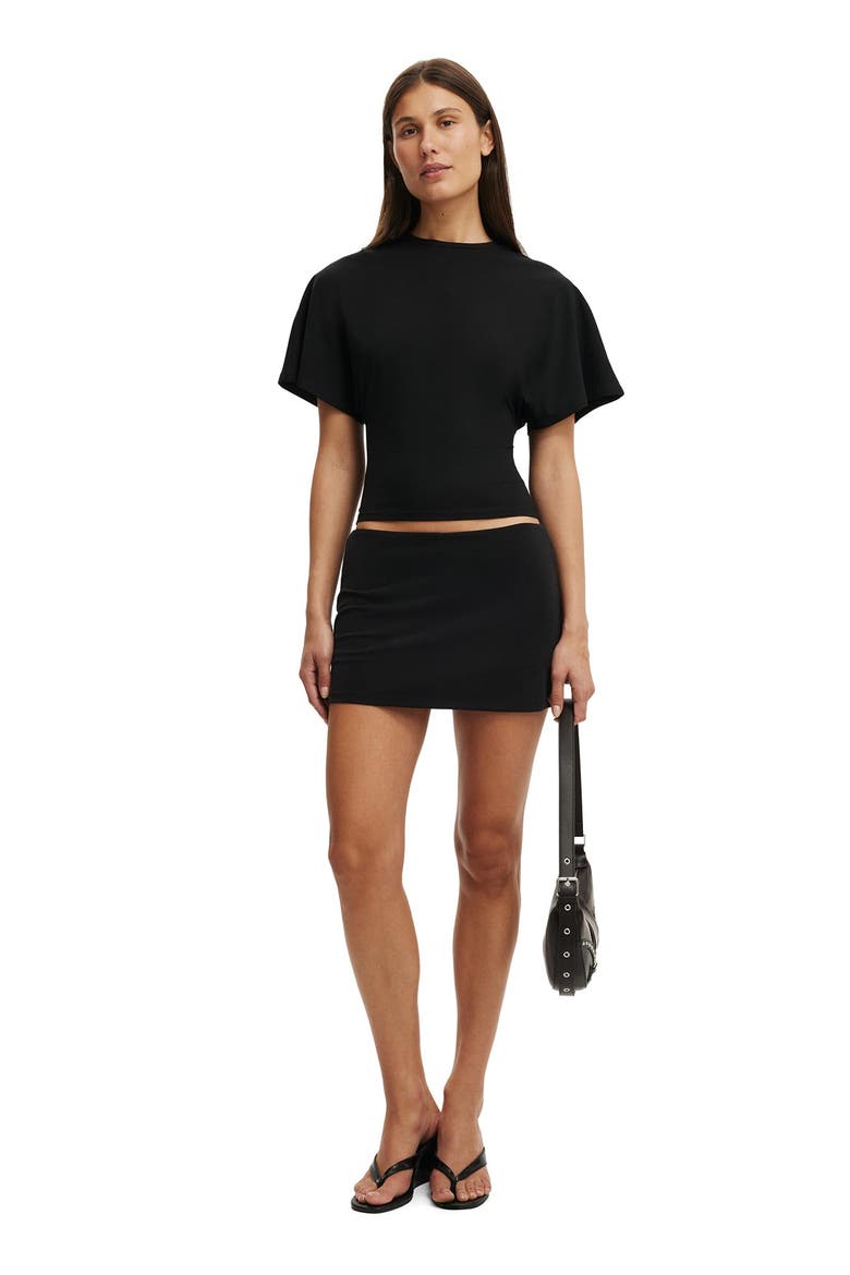 Women's Blair Batwing Short Sleeve Tee, Alternate, color, Black