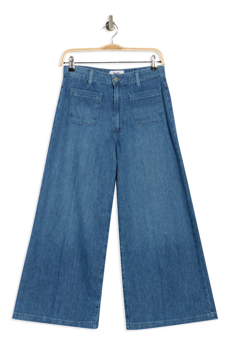 Lennie Patch Pocket Crop Wide Leg Jeans, Alternate, color, SERAPHINA