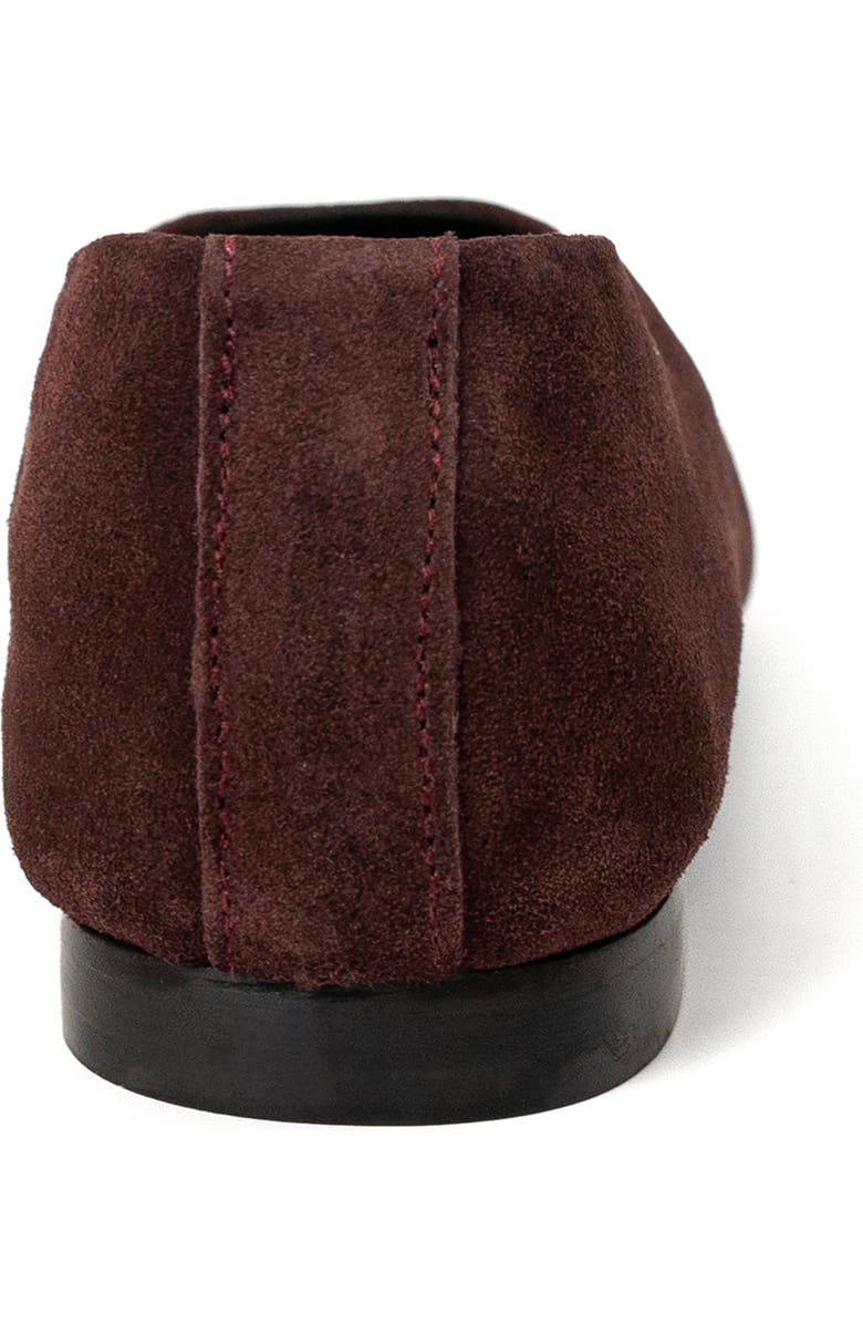 Menina Step Lucrecia Suede Ballet Flat, Alternate, color, Burgundy