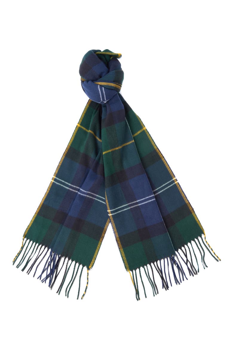 Galingale Tartan Scarf, Main, color, SEAWEED TARTAN