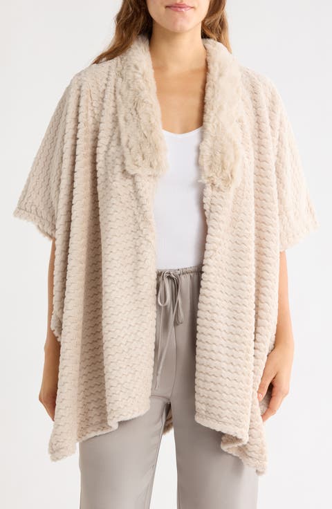 Open Front Knit Ruana