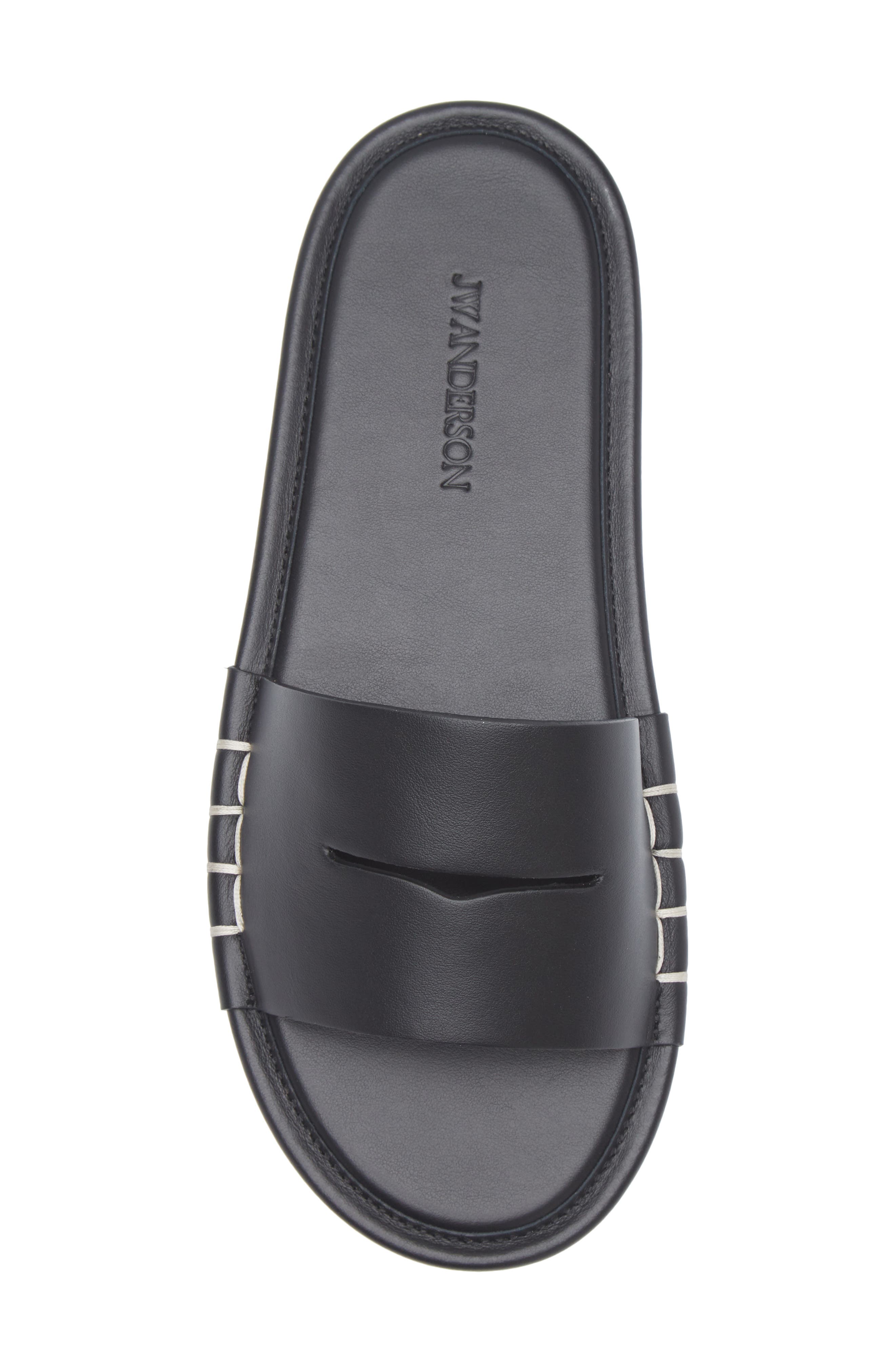 JW Anderson Loafer Slide Sandal, Alternate, color, 999 Black