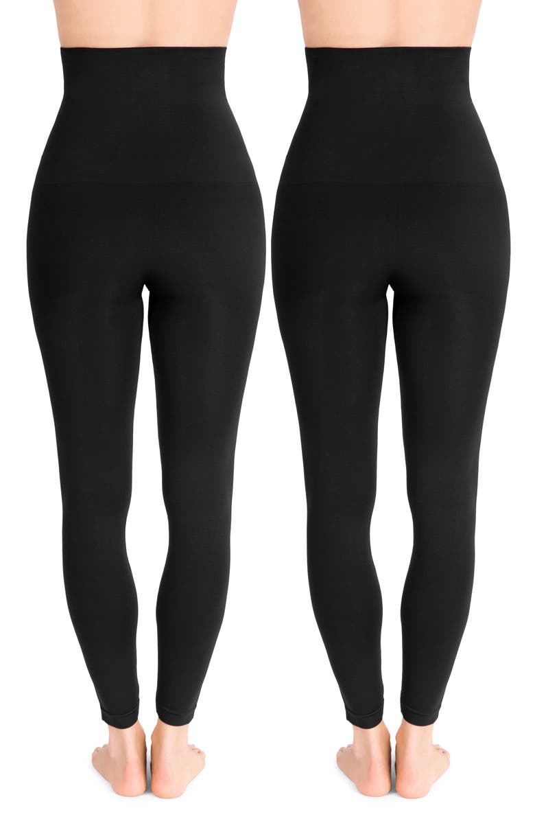Belly Bandit<sup>®</sup> 2-Pack Mother Tucker<sup>®</sup> Compression Leggings, Alternate, color, 