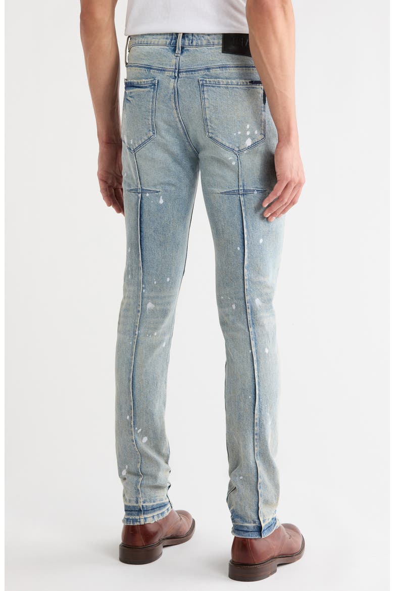 Clayton Skinny Jeans, Alternate, color, SPLATTERED INDIGO DUSK